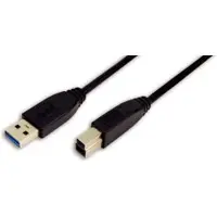 Logilink USB 3.0 kabel, type A naar B, met 2 connectoren, lengte 300 meter