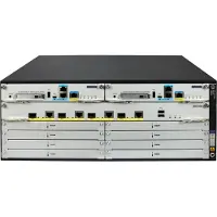 HP E N FlexNetwork MSR4000 Chassis 2 MPU, 1 SPU, 6 HMIM, 4 PSU Slots, Router, Zwart, Zilver