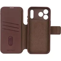 Decoded 2 in 1 Leather Detachable Wallet MagSafe voor de Apple iPhone 17 Pro - Chocolate Brown