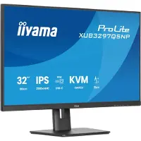 Iiyama XUB3297QSNP-B1 LCD-monitor Energielabel F (A - G) 81.3 cm (32 inch) 2560 x 1440 Pixel 16:9 1 ms HDMI, DisplayPort, USB-C, USB-A 3.2 Gen 1, RJ45 IPS LED