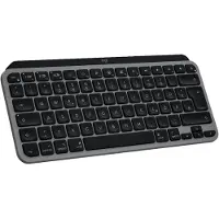 Logitech MX Keys Mini voor Mac, draadloos, Bluetooth, schaarkoppeling, QWERTZ-indeling, LED-verlichting, zwart, grijs