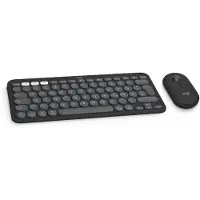 Logitech 920-012208 - Draadloos - RF Wireless + Bluetooth - Schaar-schakelaar - QWERTZ - Grafiet - Inclusief muis