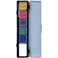 Coppens PXP Professional Colours palet pearl colours 5 x 3 and 1 x 6 gram with a brush size 2