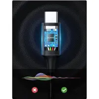 UGREEN - stereo - audiokabel AUX 3,5 mm mini-jack - USB Type C voor telefoon tablet 1m zwart - (20192)