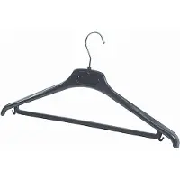 Alba Hangers PMBASIC PL Plastic 450 x 220mm Zwart 20 Stukken