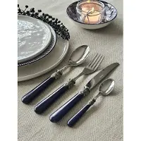 EME 24-delig, bestekcassette voor 6 personen, Blauw (mat), Napoleon