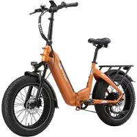 TTGO F6 Boost E-bike - 25 km/u - 20inch - 120km actieradius - 250W motor - 48V18Ah accu - 70NM - oranje