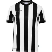 Uhlsport Retro Stripe Short Sleeve T-shirt Zwart 9-10 Years Jongen