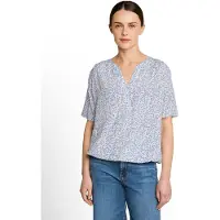 Tom Tailor Blouse donkerblauw / wit