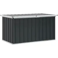 vidaXL Tuinbox 129x67x65 cm antraciet