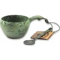 Kupilka Classic drinking vessel + spoon, groen