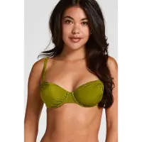 Hunkemoller Voorgevormde Beugel Bikinitop Bardolino Groen Dames | Maat: 70B