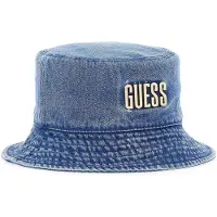 GUESS Denim Rain Hat Hoeden Dames - Blauw - Maat M