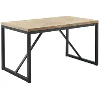 Pronto Wonen Eettafel Ricardi 160x90 cm rechthoekig mango - U-poten - Melamine - Bruin -