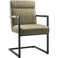 Pronto Wonen Eetkamerstoel Dantero - Groen - Stof - Frame -
