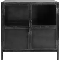 Pronto Wonen Opbergkast CARPINO (90 CM) metaal glas