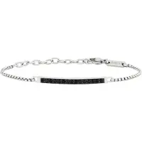Breil Armband zwart / zilver