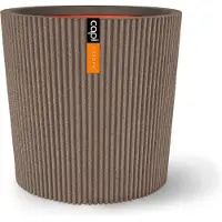 Capi Europe Vaas Groove Conisch Taupe D 45 H 41 Cm