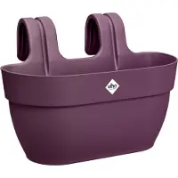Elho Vibia Campana Easy Hanger M 36 - Balkonbak met Ophanghaken - 100% Gerecycled Plastic - Ø 36.0 x H 26.5 cm - Esdoorn paars