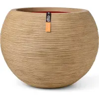 Capi Europe Vaas bol rib nl d40h32cm beige
