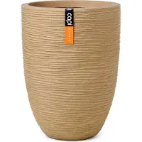 Capi Europe Vaas Elegant Laag Rib Beige D 34 H 46 Cm