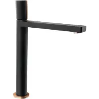 Sapho Soliter - Kraan Kaisa voor wastafel, zwart/roze goud ZT091