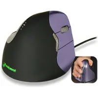 Evoluent Verticaal muis VerticalMouse 4 Klein - Laser - 6 knoppen - bedraad - HYPERTEC