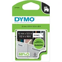 Dymo Tape 16959 (S0718060) Zwart op wit (12 mm)