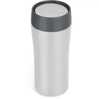 Lifeventure One Touch Thermal Mug, thermosbeker, 350 ml, lichtgrijs