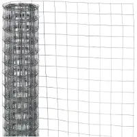 Nature - Verzinkt staal gaas - 1 x 2,5m - Grijs - 6,4 x 6,4mm mazen