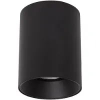 Lucide GERTI - Plafondspot (Plafondlamp) - Ø 8 cm - 1xGU10 (MR16) - Inclusief omwisselbare ringen - Zwart - Essential