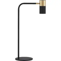 Lyora Tafellamp Pongo zwart met goud