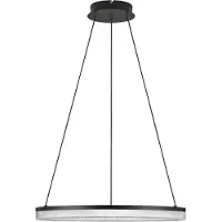 Nova Luce Zwarte hanglamp Lonela enkel