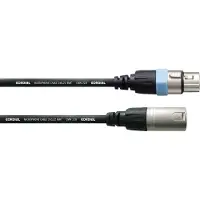 Cordial CCM 0,5 FM XLR Verbindingskabel [1x XLR-bus - 1x XLR-stekker] 0.50 m Zwart
