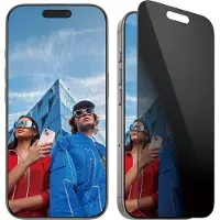 PanzerGlass Beschermfolie voor iPhone 16 Pro UWF met Privacyfilter Panzer Glass Zwart transparant