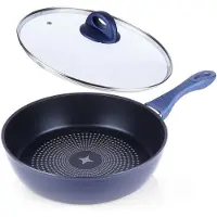 Orion koekenpan met diamantdeeltjes + deksel, geschikt voor inductiekookplaten, 28 cm