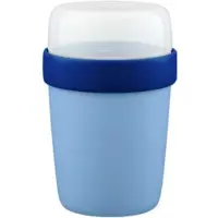 Amuse Essentials On-The-Go Lunchbox Sky Cobalt - 400ml + 180ml - Yoghurt Beker to Go - Perfect afsluitbare Muesli Beker - Lekvrije Lunchpot - BPA-vrije Soepbeker