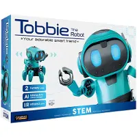 Construct and create Construct & Create Tobbie de Robot blue - Experimenteerset - Robot Bouwpakket - Programmeerbaar - AI Robot