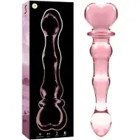 Dreamlove Outlet SERIES BY IBIZA - MODEL 21 DILDO BOROSILICATE GLASS 20.5 X 3.5 CM PINK | GLASS DILDO | GLASS SEX TOY | SEX TOY FOR MAN | SEX TOY FOR WOMAN