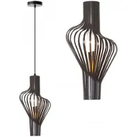 Toolight Zwarte Geometrische Plafondlamp APP484-1CP