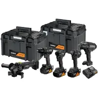 DeWalt - 11-delige set accugereedschap, McLaren, accu’s en opladers DCK5222MP3T