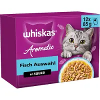 Whiskas 1+ Natvoer - Aromatic Zalige Zeevruchten in Saus
