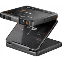 Aurae ZIP Trifold Portable Projector Cyber Zwart - Pocket Beamer - Android & iOS - USB-C - Bluetooth - 5000 mAh