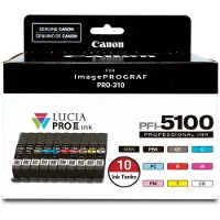 Canon Inktcartridge PFI-5100 MBK/PBK/C/M/Y/PC/PM/R/GY/CO 8-kleuren Multipack