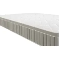 Vente-unique Set 140 x 190 cm bedbodem met opbergruimte naturel licht + matras schuim en traagschuim-gel 7 zones dikte 22cm - SOMIRA van YSMÉE