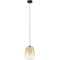 Nova Luce Design hanglamp Oblo 1-lichts amber glas