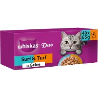 Whiskas Kattenvoer In Gelei Surf En Turf Adult Vis 85 G 12 Stuks