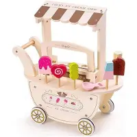 Mamabrum Houten speelgoed - - Kinderwinkel - Wagen op wielen - Inclusief accessoires - 3 jaar+