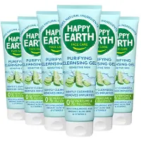 Happy Earth 6x 100% Natuurlijke Zuiverende Reinigingsgel 150 ml