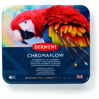 Derwent Chromaflow Kleurpotloden - Assortiment in blik - 3.5mm - 48 stuks